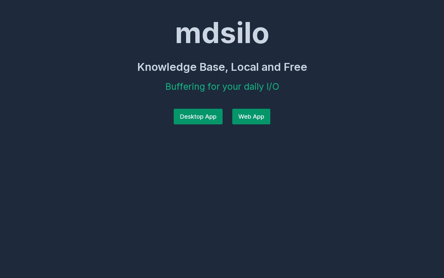 mdSilo 页面快照